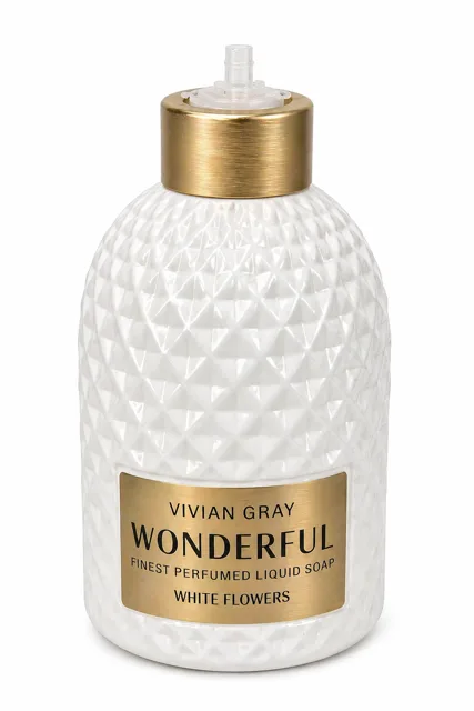 Vivian Gray Wonderful White Flowers tekuté mýdlo – 500 ml -(poškozený aplikátor)