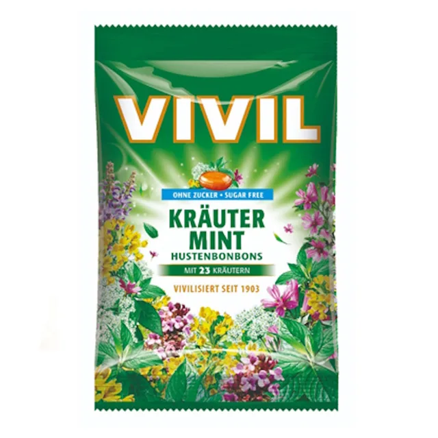 VIVIL Byliny 23 druhů drops bez cukru 120 g