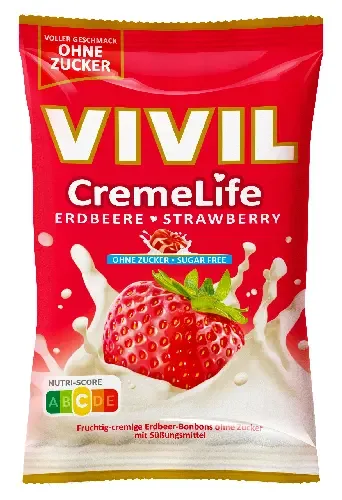 Vivil CremeLife jahoda bez cukru 90g