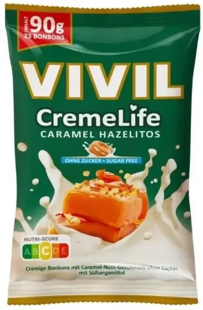Vivil CremeLife karamel+lísk.oříšek bez cukru 90 g