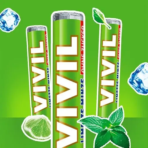Vivil Limetka a menthol bez cukru 28 g