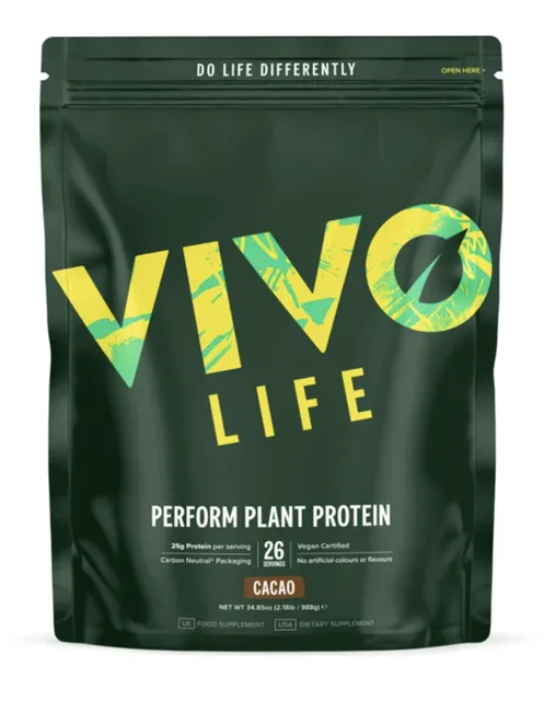 Vivo Life PERFORM Raw Kakao - RAW VEGAN PROTEIN & BCAA (252g)
