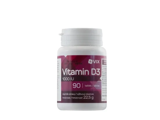 VIX Vitamin D3 s příchutí pomeranče 90 tablet
