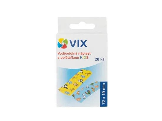 VIX voděodolná náplast s polštářkem Kids 20 ks