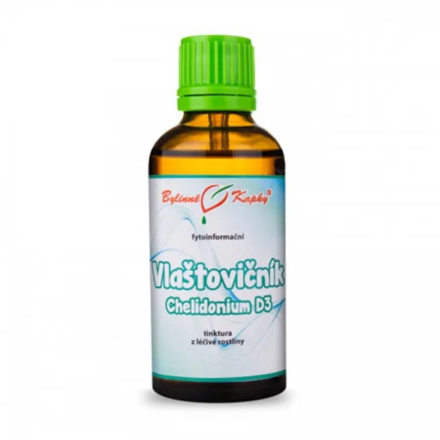 Vlaštovičník D3 Bylinné kapky, 50 ml