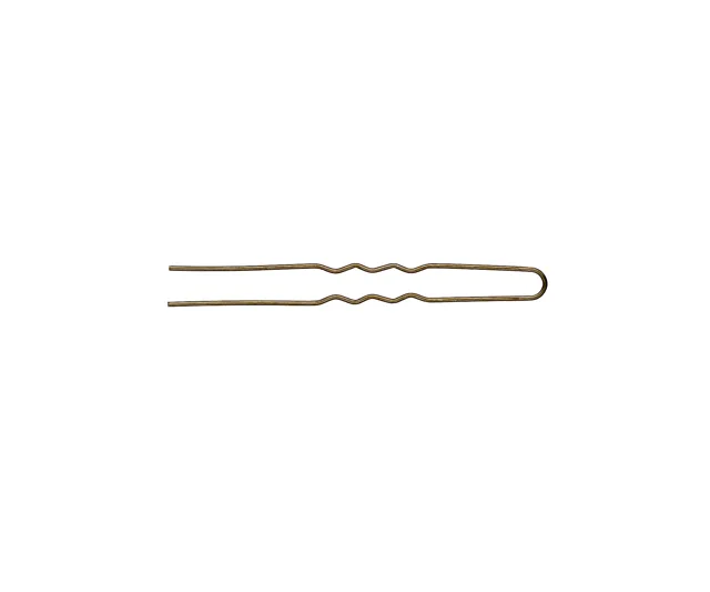 Vlnitá vlásenka Eurostil Professional - 6,5 cm, bronzová - 20 ks (07131)