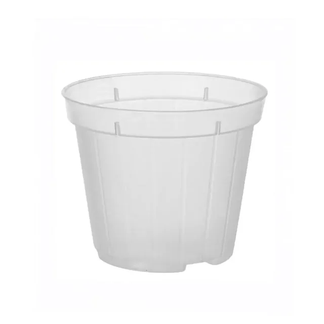 Vnitřní plastový květináč průhledný 8 cm