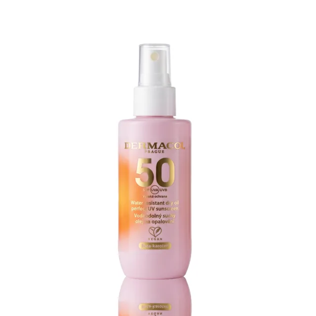 Voděodolný suchý olej na opalování SPF 50 Dermacol - Oficiální e-shop Dermacol