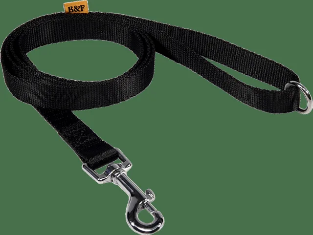 Vodítko BaF nylon černé 2x150cm