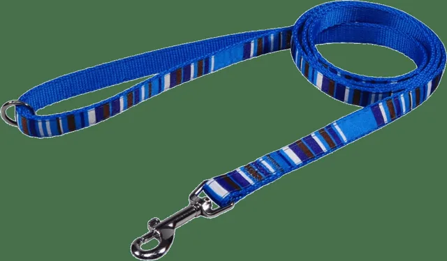 Vodítko BaF nylon proužky modré 1x150cm