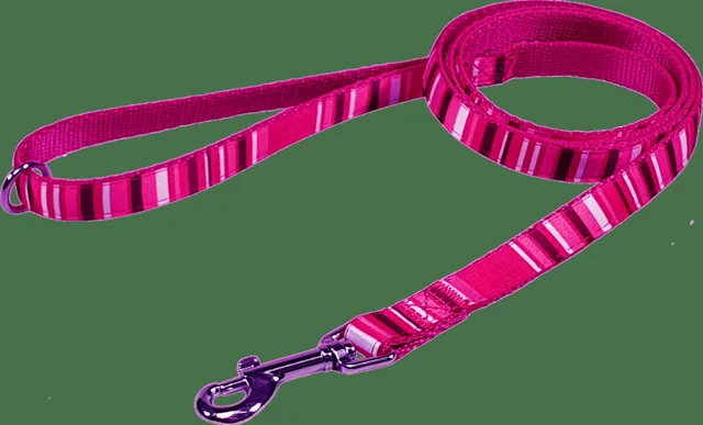 Vodítko BaF nylon proužky růžové 1x150cm