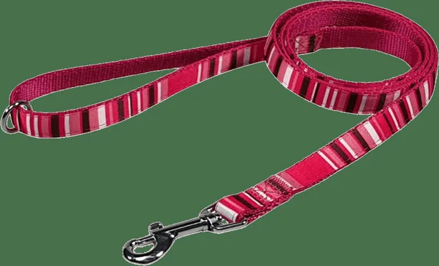 Vodítko BaF nylon proužky růžové 2,5x150cm