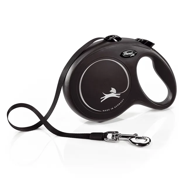 Vodítko flexi New Classic L pásek, černé, 8 m / 50 kg - Další příslušenství: Multibox černý