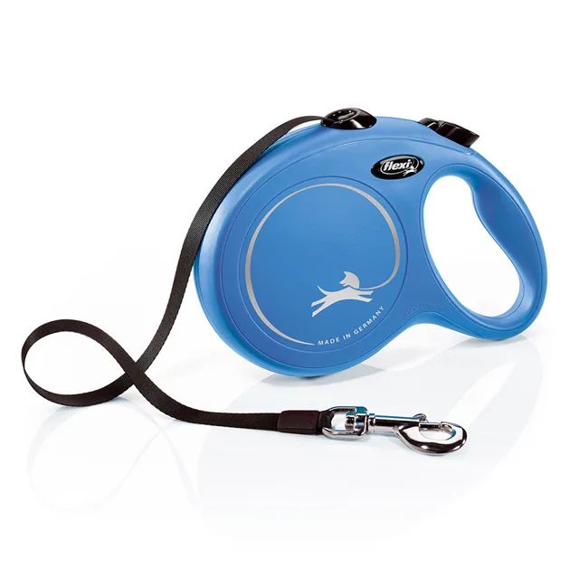 Vodítko flexi New Classic L pásek, modré, 8 m / 50 kg - Další příslušenství: Multibox černý
