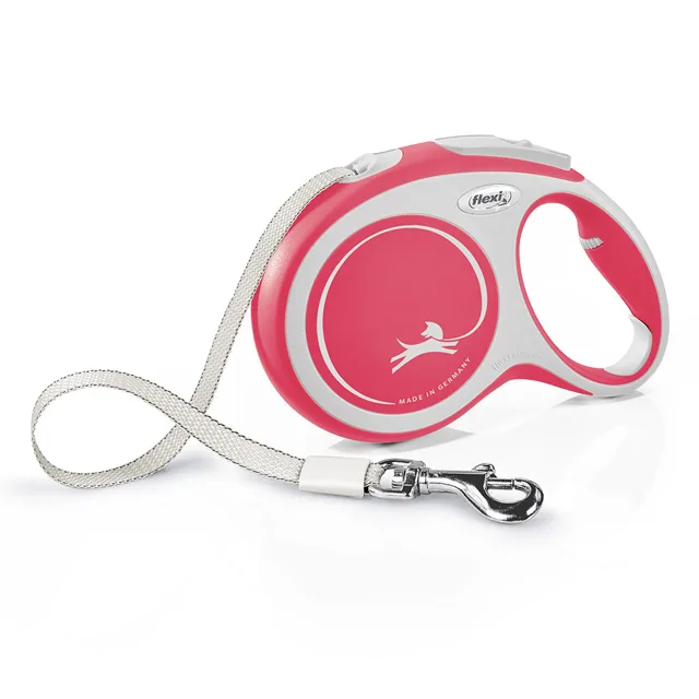 Vodítko flexi New Comfort L pásek, červené, 8 m / 50 kg - Další příslušenství: Multibox černý