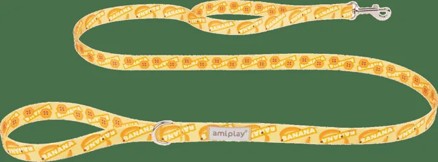 Vodítko pro psy Amiplay BeHappy Banana L 150 cm × 2,5 cm