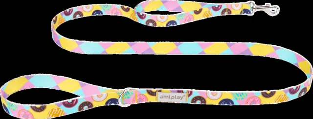 Vodítko pro psy Amiplay BeHappy Donut M 150 × 2 cm
