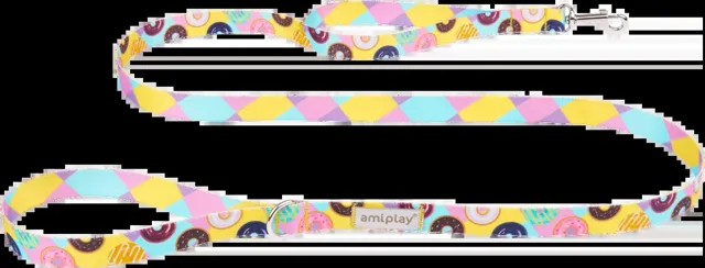 Vodítko pro psy Amiplay BeHappy Donut S 150 × 1,5 cm