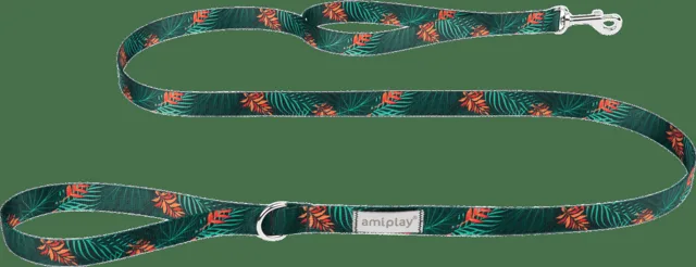 Vodítko pro psy Amiplay BeHappy Jungle M 150 × 2 cm