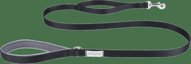 Vodítko pro psy Amiplay Samba černé L 150 cm × 2,5 cm
