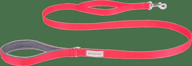 Vodítko pro psy Amiplay Samba červené XL 150 cm × 2,5 cm
