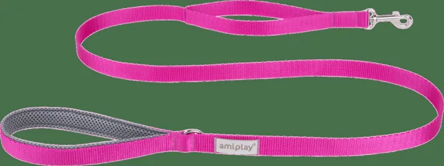 Vodítko pro psy Amiplay Samba růžové M 150 cm × 2 cm