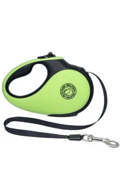 Vodítko samonavíjecí 15kg/5m zeleno/černá Kiwi