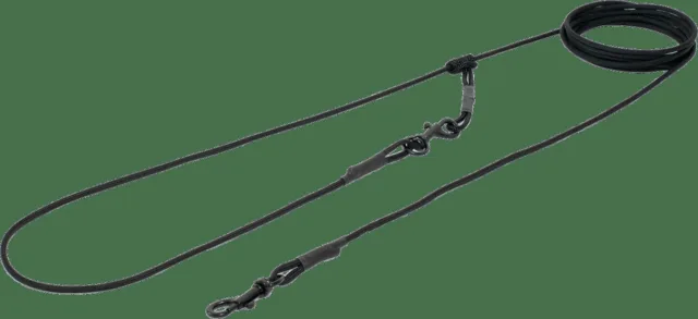 Vodítko Tamer Easylong lanové slim 2,5 m černé
