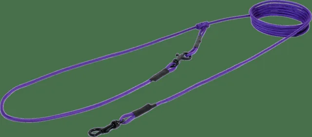 Vodítko Tamer Easylong lanové slim 2,5 m fialové