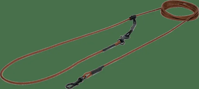 Vodítko Tamer Easylong lanové slim 2,5 m hnědé