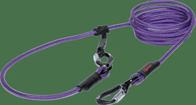 Vodítko Tamer Easylong lanové Twist Mini 4 m Lila Viki