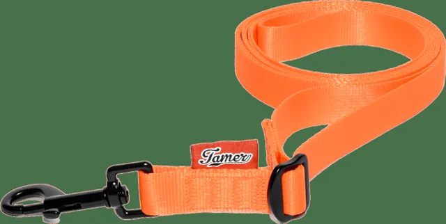 Vodítko Tamer Simple popruhové 2,5 m oranžové