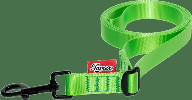 Vodítko Tamer Simple popruhové 2,5 m zelené