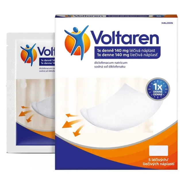 VOLTAREN Náplast 140mg sáčky 5 kusů