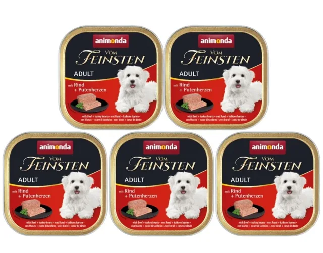 Vom Feinsten Classic hovězí &amp; krůtí srdce 5 x 150 g