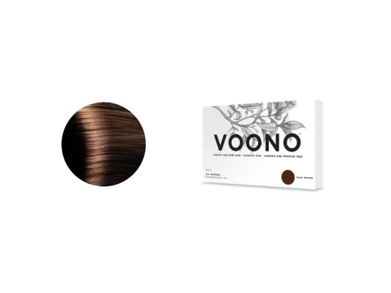 VOONO Dark Brown přírodní henna na vlasy tmavě hnědá 500 g