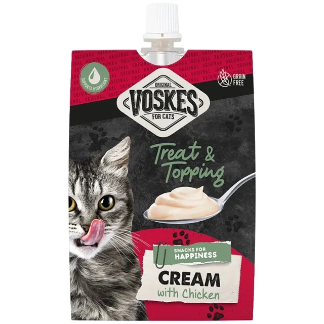 VOSKES Cream with Chicken 90 g krém s kuřecím masem pro kočky