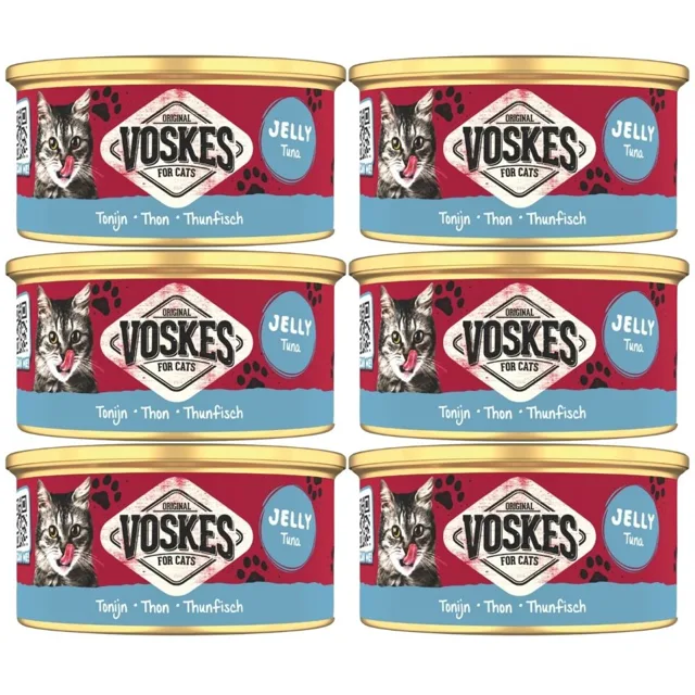 VOSKES Jelly Tuna 6x85 g 100% tuňák v želé, doplňkové krmivo pro kočky