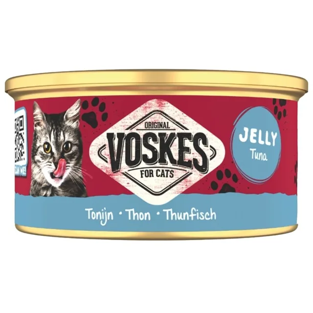 VOSKES Jelly Tuna 85 g 100% tuňák v želé, doplňkové krmivo pro kočky