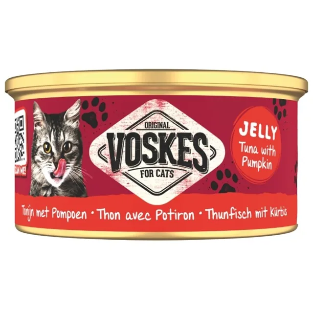 VOSKES Jelly Tuna with Pumpkin 85 g tuňák s dýní v želé, doplňkové krmivo pro kočky