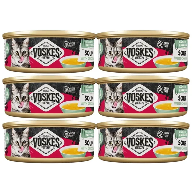 VOSKES Polévka s kuřetem 6x50 g polévka s kuřetem pro kočky