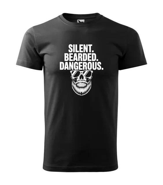 Vousaté triko Silent (M)