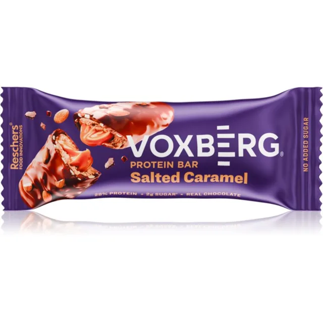 Voxberg Proteinová tyčinka proteinová tyčinka bez přidaného cukru příchuť Salted Caramel 50 g