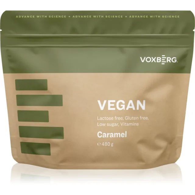 Voxberg Vegan Protein rostlinný protein příchuť Caramel 480 g