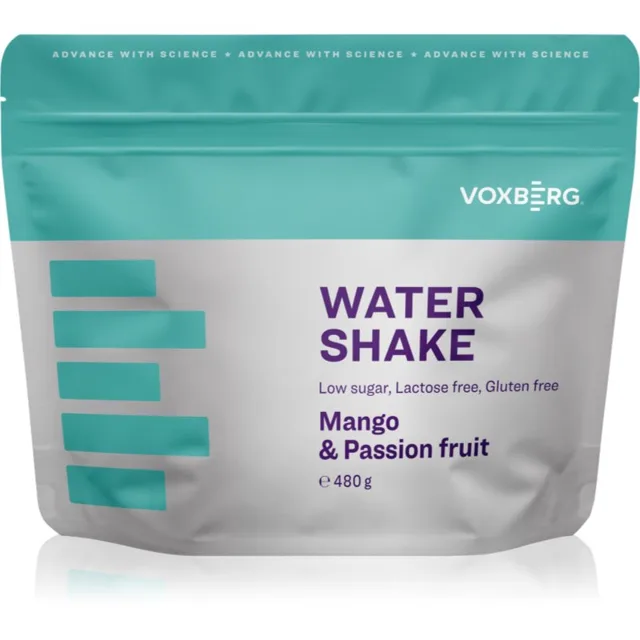 Voxberg Water Shake protein pro přípravu nápoje příchuť Mango & Passion Fruit 480 g