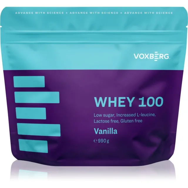 Voxberg Whey Protein 100 syrovátkový protein bez laktózy příchuť Vanilla 990 g