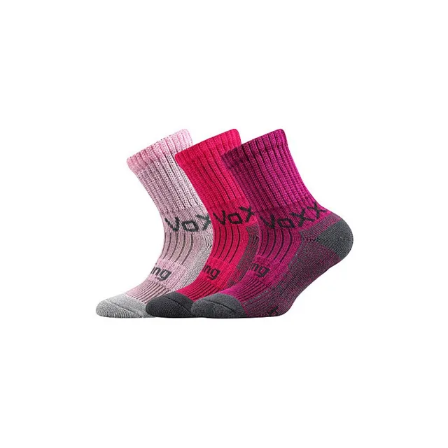 VoXX 3PACK dětské ponožky vícebarevné (Bomberik-mix-girl) 30/34