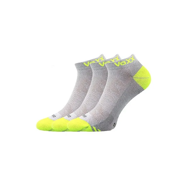 VoXX 3PACK ponožky bambusové světle šedé (Bojar) L