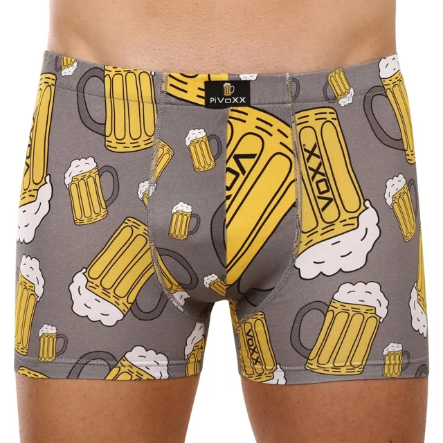 VoXX Pánské boxerky vícebarevné (Kevin-pivo/velké šedé) XXL