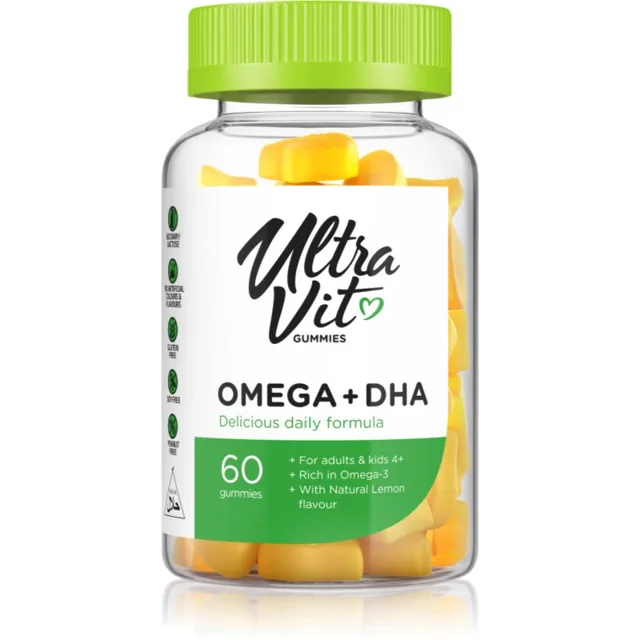 VPLab UltraVit Gummies Omega+DHA žvýkací měkké tobolky 172 g